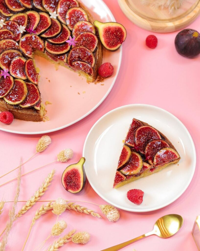 Tarte aux figues fraîches et crème d&rsquo;amande aux framboises
