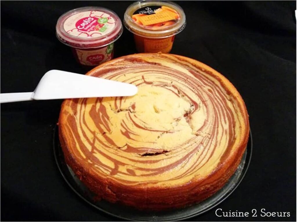 Cheesecake marbré