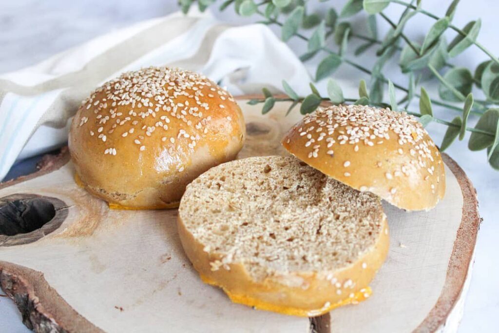 Buns farine de patate douce
