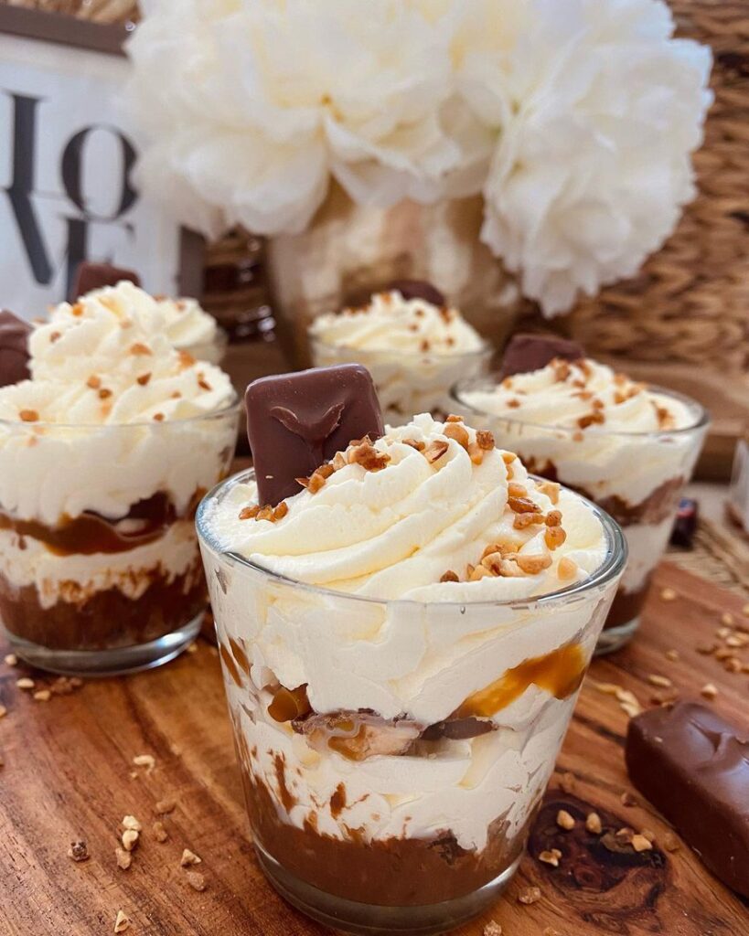 Verrines au Snickers