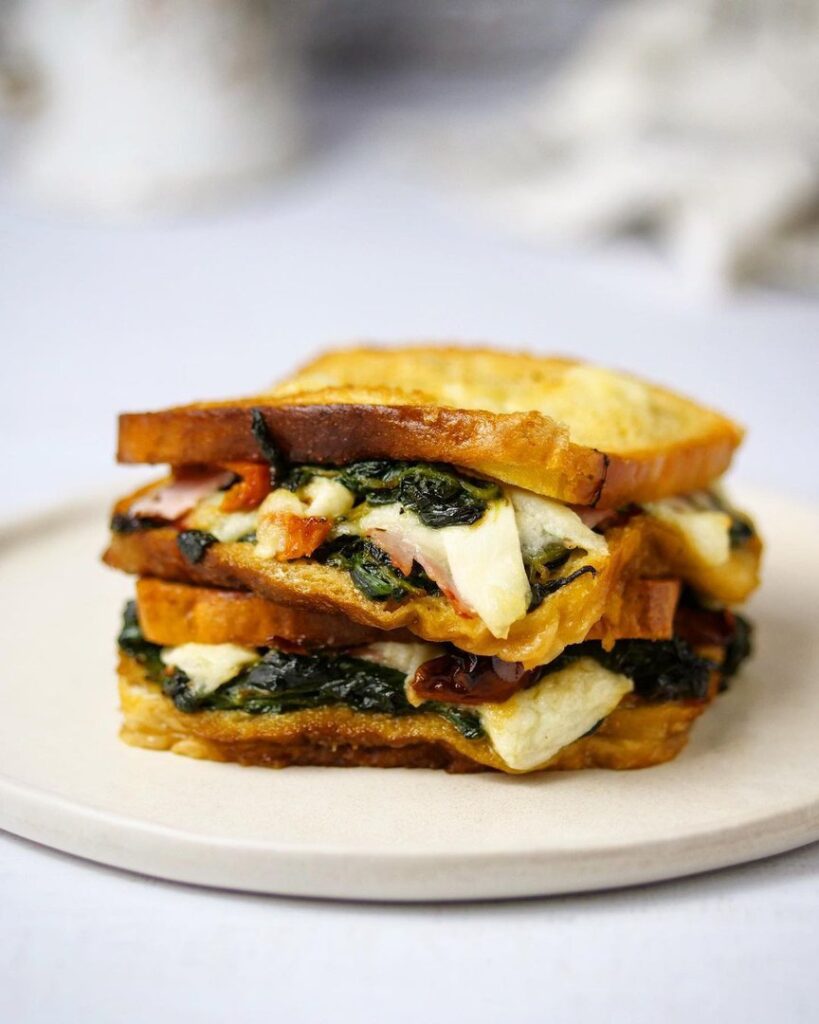 Croque-monsieur épinards