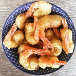 Beignets de scampis sauce aigre douce Beignets de scampis sauce aigre douce