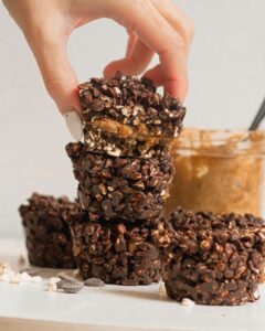 Bouchées à l&rsquo;épeautre soufflée au chocolat