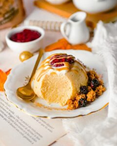 Gâteau au fromage frais et à la compote