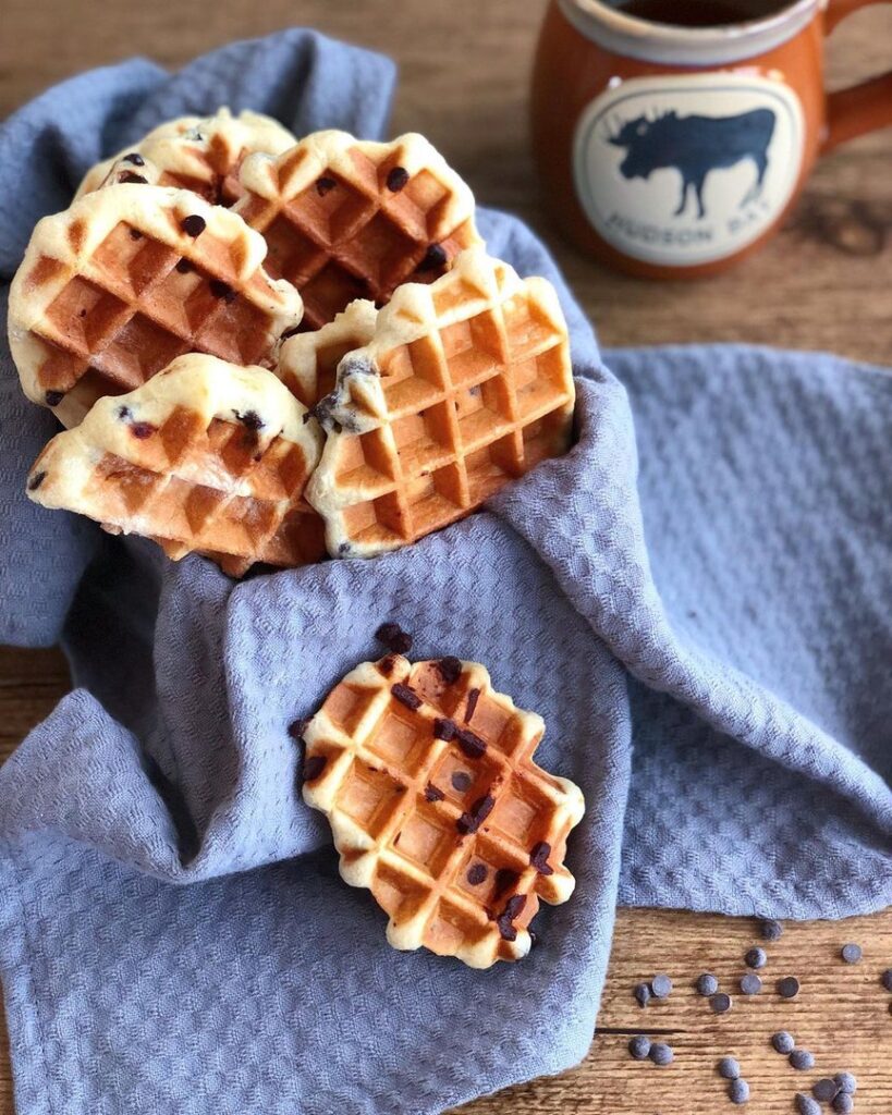 Gaufres aux pépites de chocolat