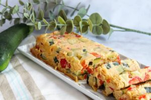 Terrine de courgettes et poivrons