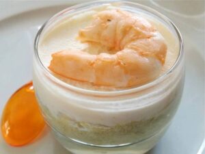 Verrine avocat, crevette Verrine avocat, crevette