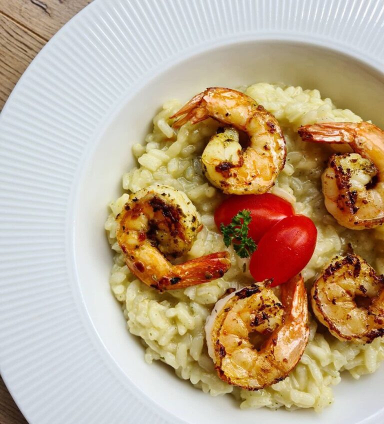 Risotto aux crevettes épicées