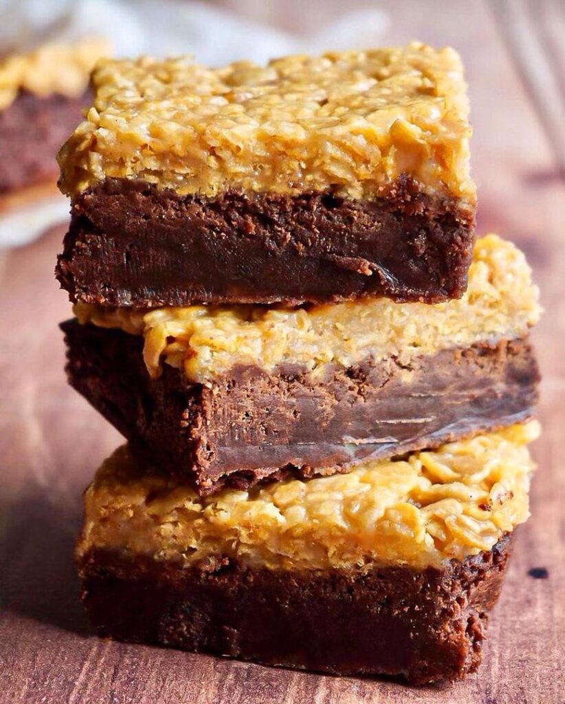 Brownie cornflakes caramel
