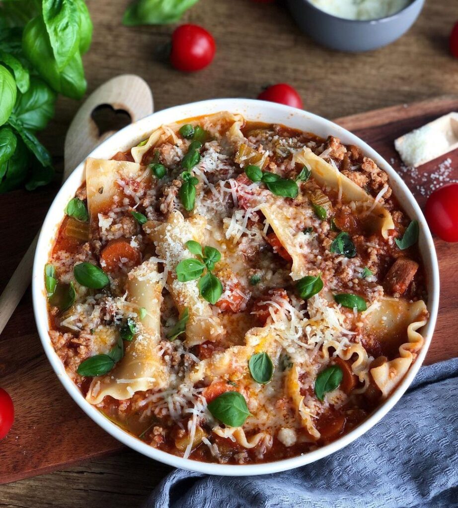 Soupe de lasagnes