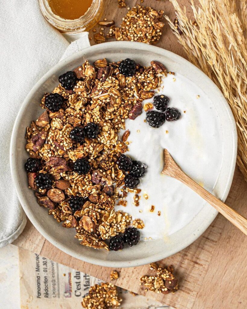 Granola croquant au quinoa et miel