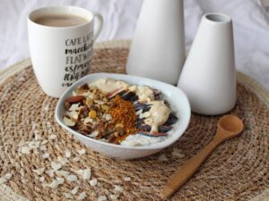 Overnight coconut porridge