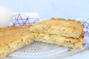 Quiche sans pâte oignons et comté