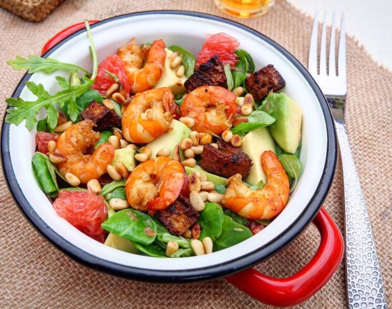 Salade de crevette-pamplemousse