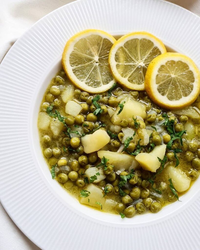 Petits pois au citron