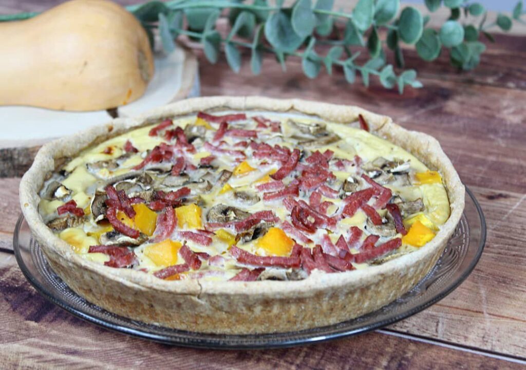 Tarte butternut et bacon