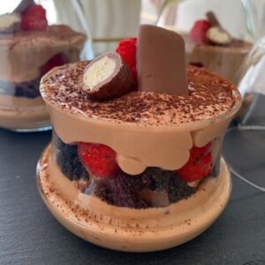 Tiramisu nutella framboise au robot