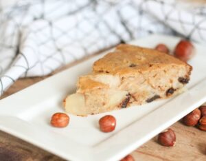 Moelleux poire, noisettes & chocolat