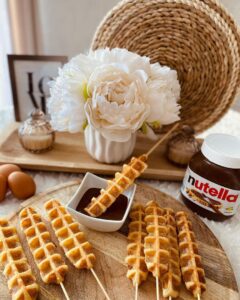 Gaufre façon churros au robot