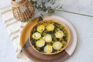 Tarte chèvre et épinards