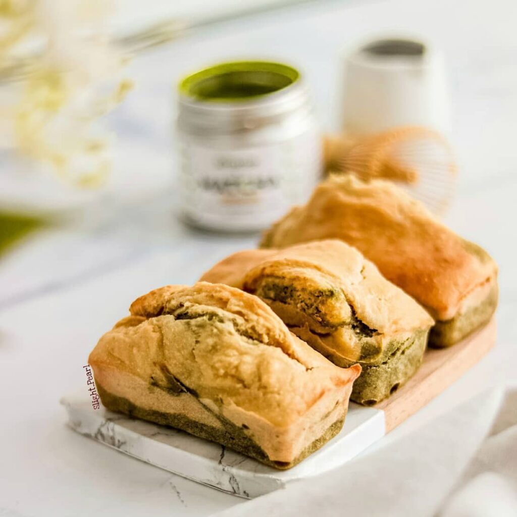 Cake marbré au matcha