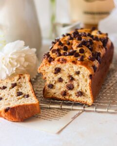 Banana bread aux pépite de chocolat sans sucre