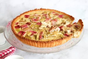 Tarte à la rhubarbe et sa pâte maison