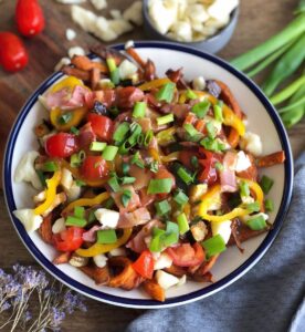 Poutine et frites de patates douces
