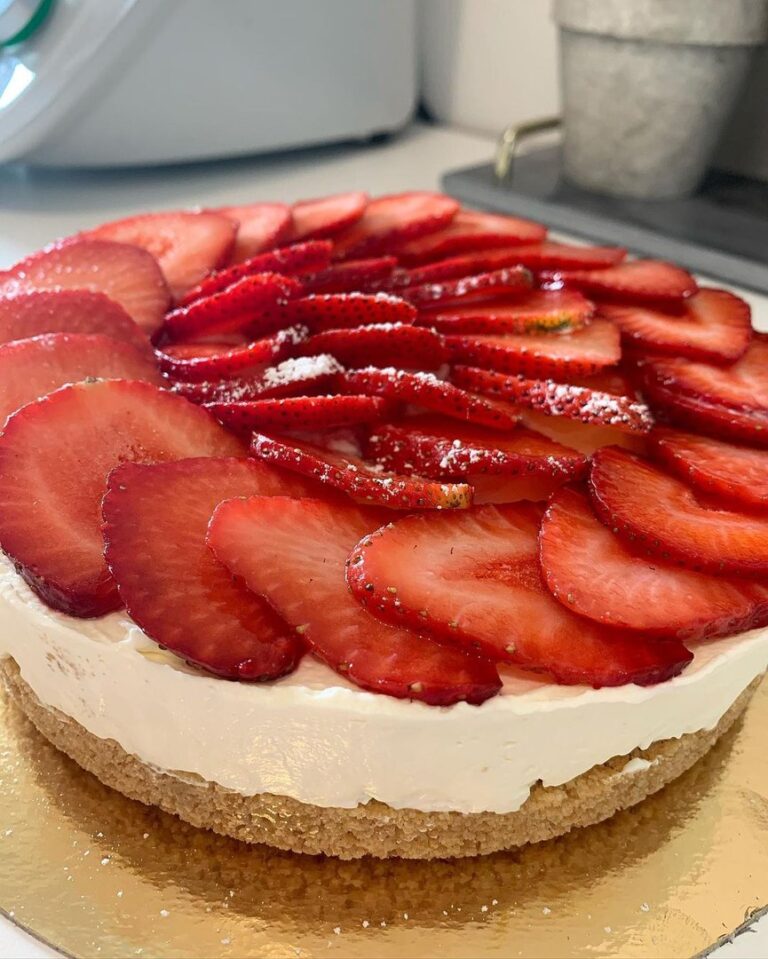 Tarte aux fraises sans cuisson chantilly mascarpone Tarte aux fraises sans cuisson chantilly mascarpone