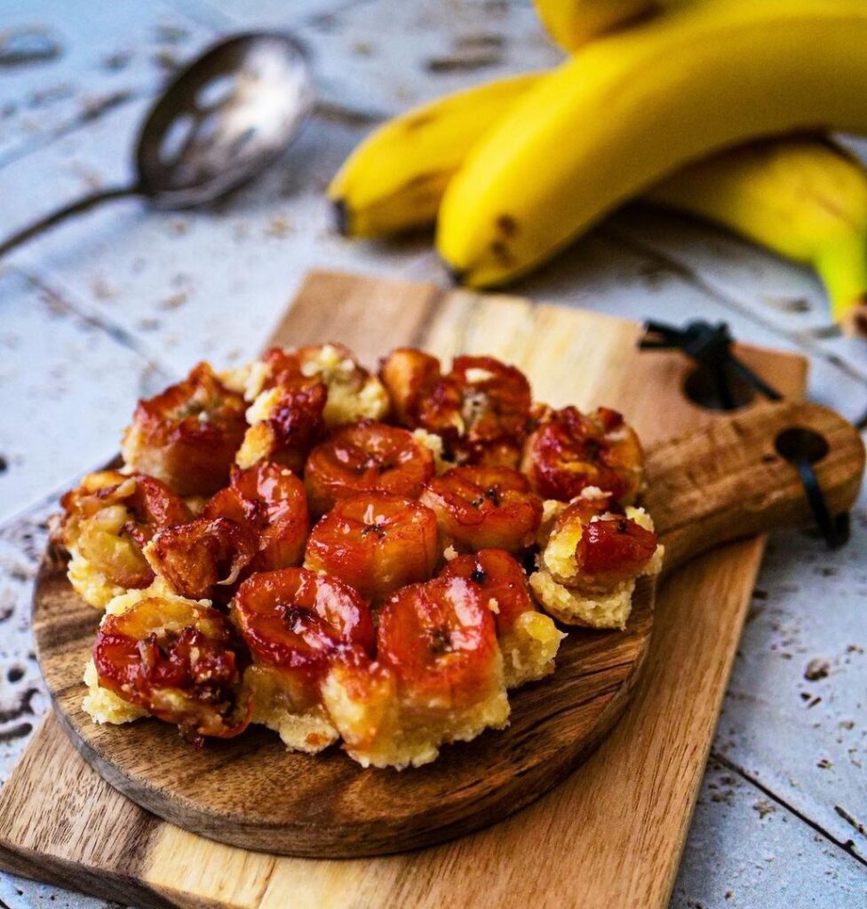 Tarte tatin aux bananes caramélisées