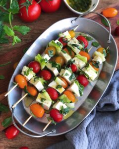Brochettes de légumes