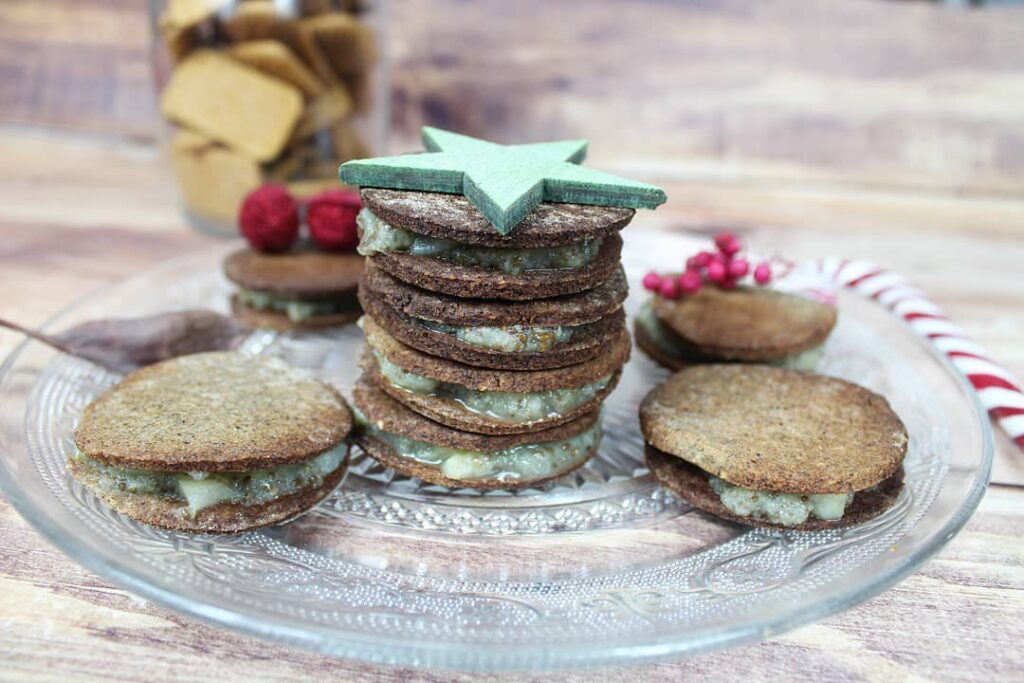 Biscuits au sarrasin fourrés à la poire