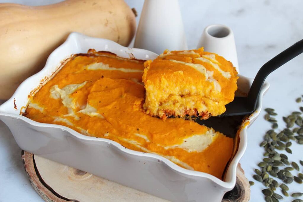 Hachis parmentier veggie butternut et panais