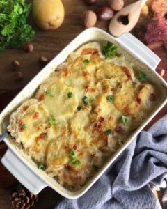 Gratin dauphinois aux poireaux