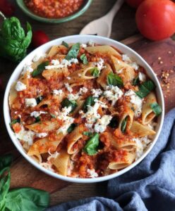 Pâtes bolognaise aux lentilles