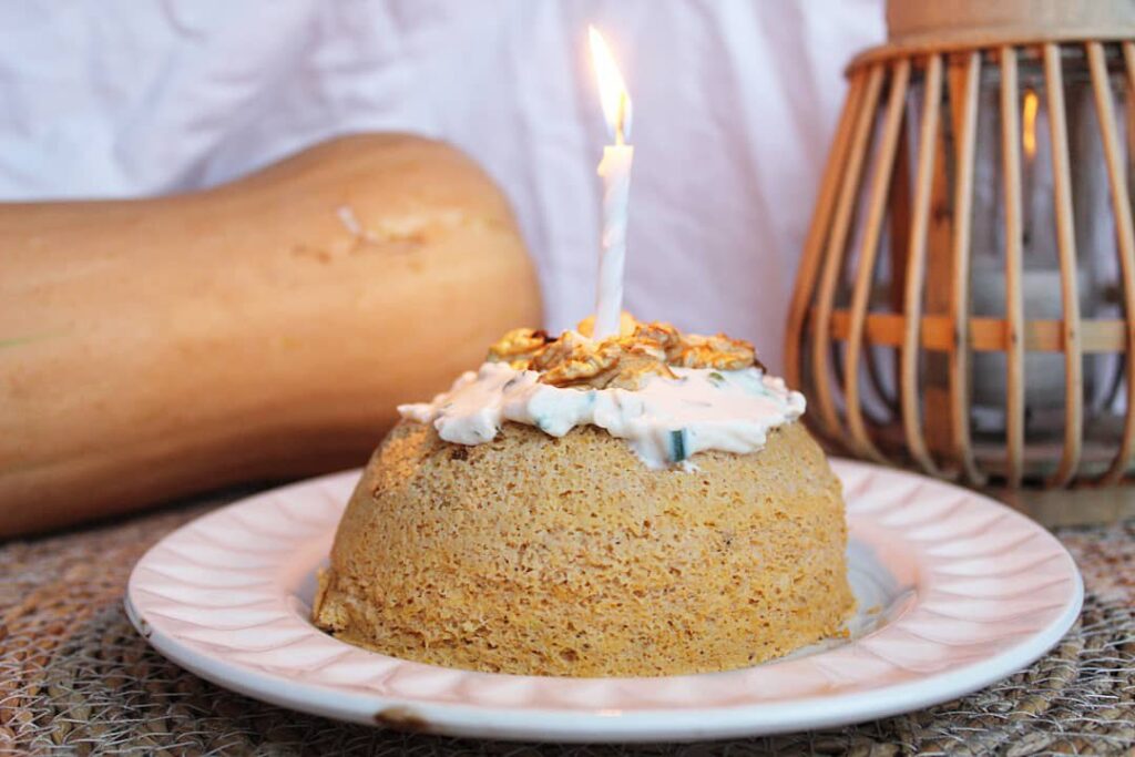 Bowl cake butternut et châtaignes