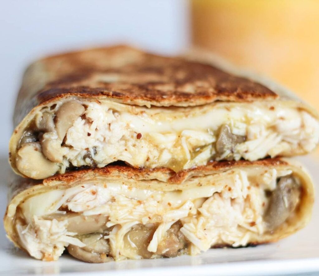 Burritos poulet moutarde et comté