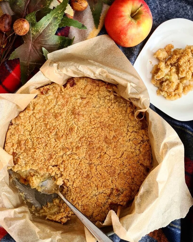Crumble aux pommes et poires