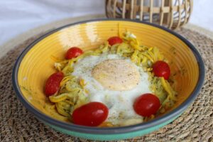 Nid de courgettes