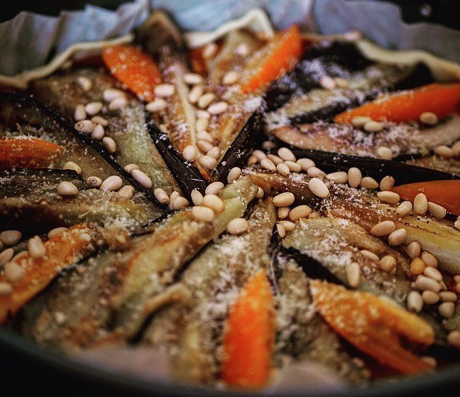 Tarte aux aubergines