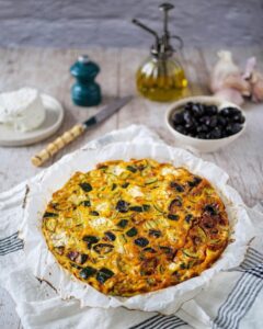 Tarte fine aux courgettes