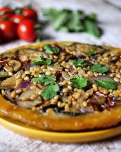 Tarte tatin à l’aubergine Tarte tatin à l’aubergine