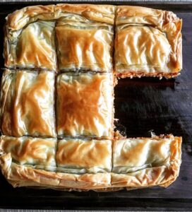 Kimadopita tourte à la viande hachée Kimadopita tourte à la viande hachée