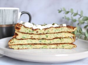Pancakes courgettes et chèvre