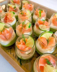 Verrines avocat fromage frais saumon Verrines avocat fromage frais saumon