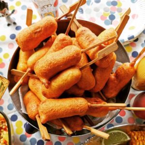 Saucisses panées façon corn dog