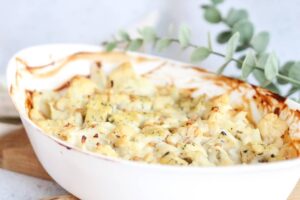 Gratin de choux fleur et riz