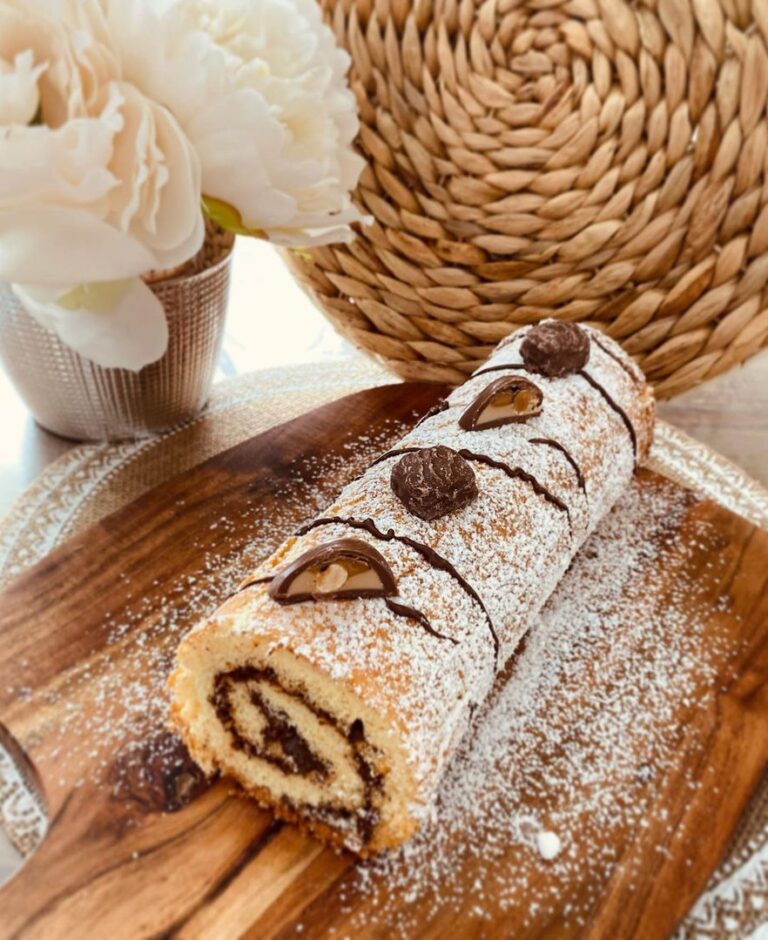 Roulé nutella éclat caramel