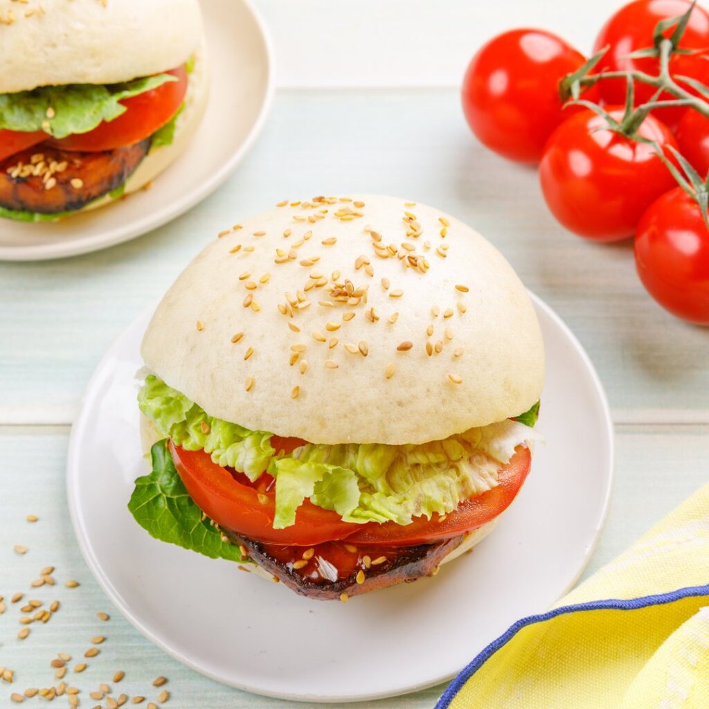 Bao-burger végétarien