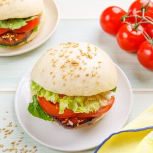 Bao-burger végétarien